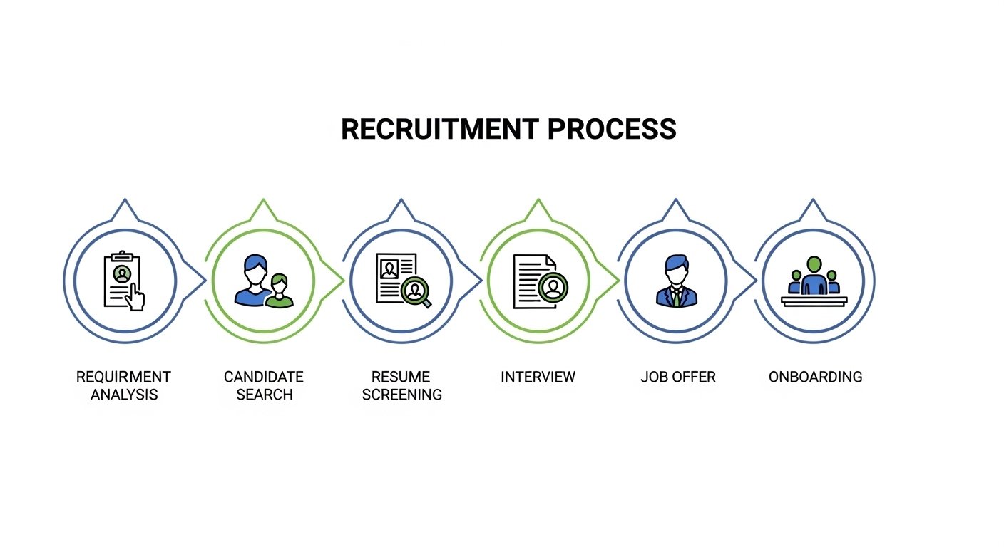 Recruitment Lifecycle Overview Infographic